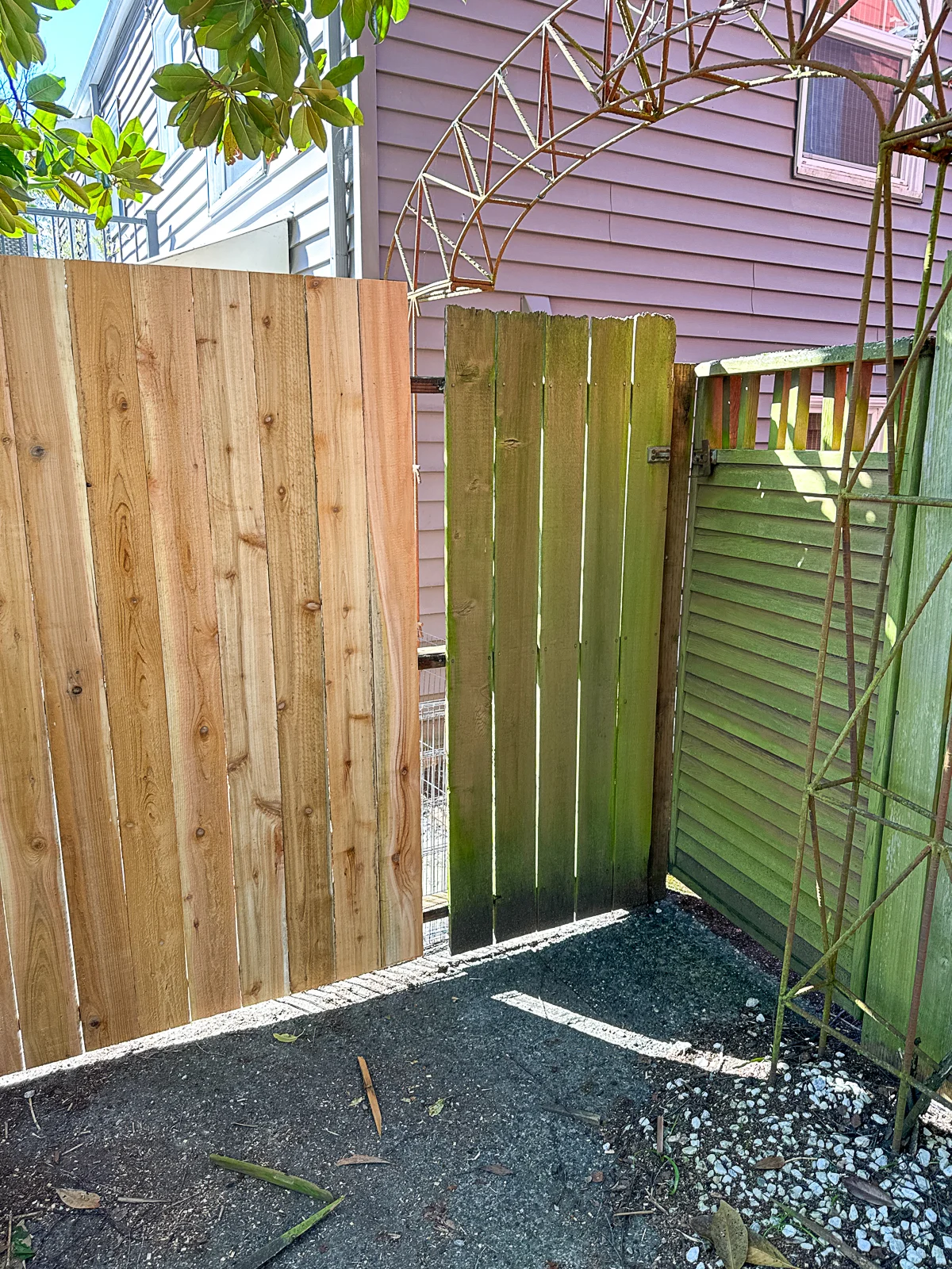 last few fence panels to be replaced