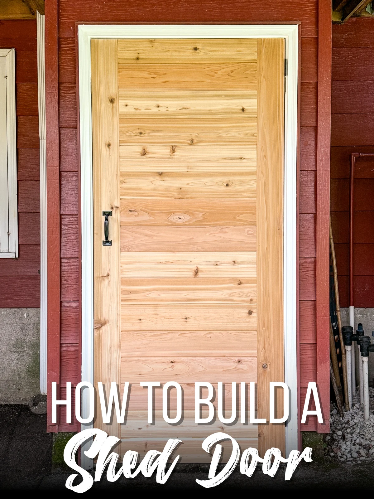 how to build a shed door