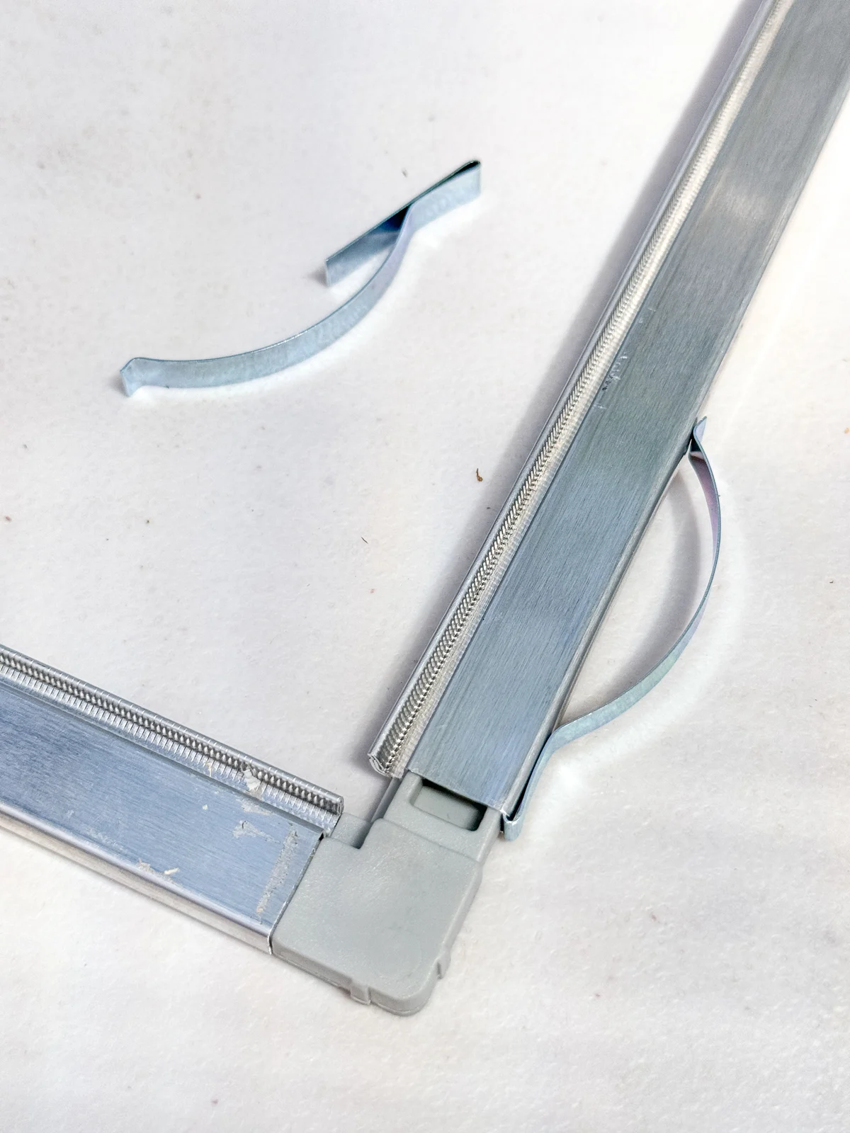 DIY window screen from kit with tension spring installed