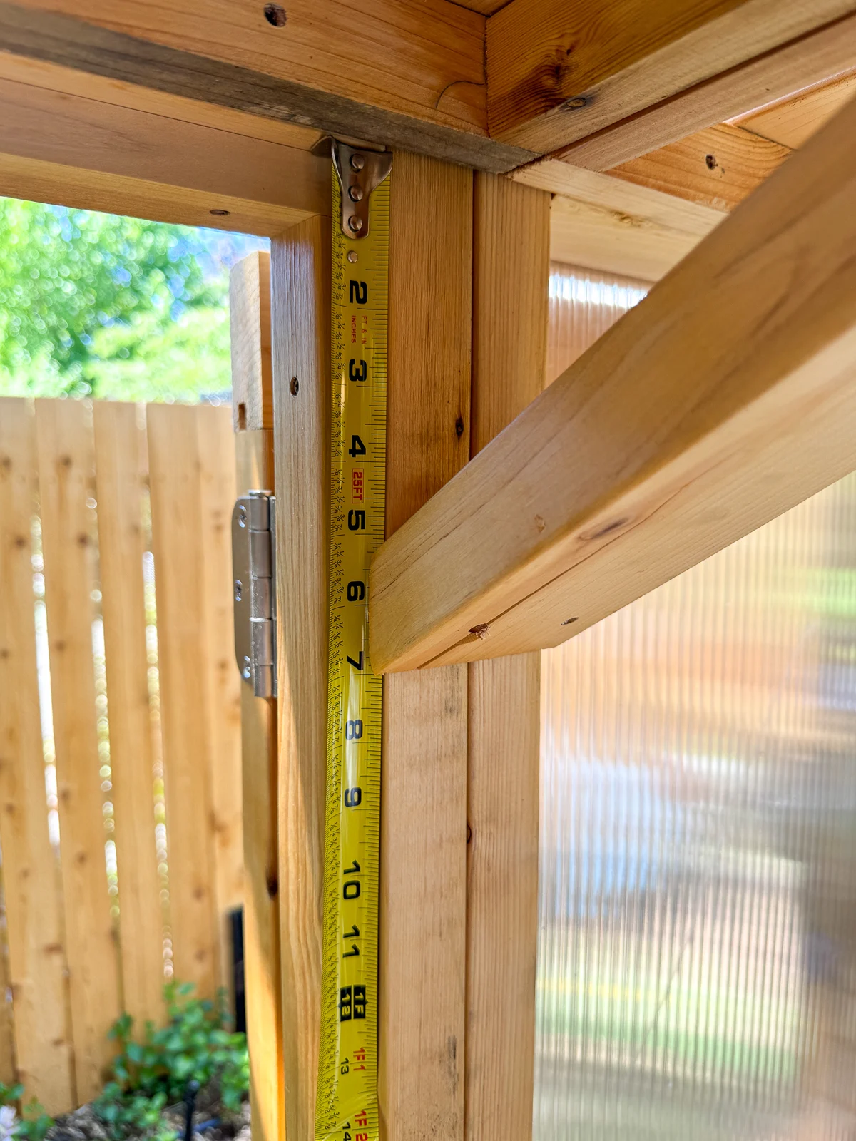 measuring for location of pull tabs on window screen