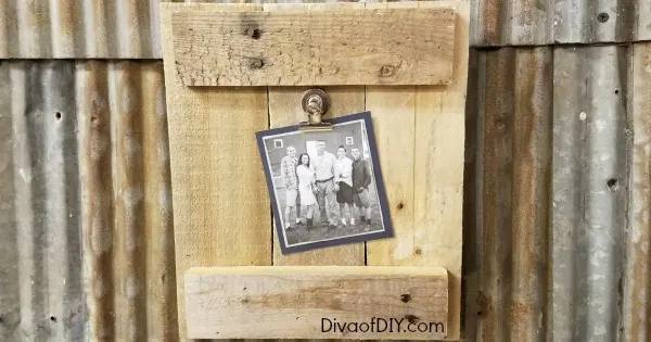 Image for DIY Pallet Wood Picture Frame 