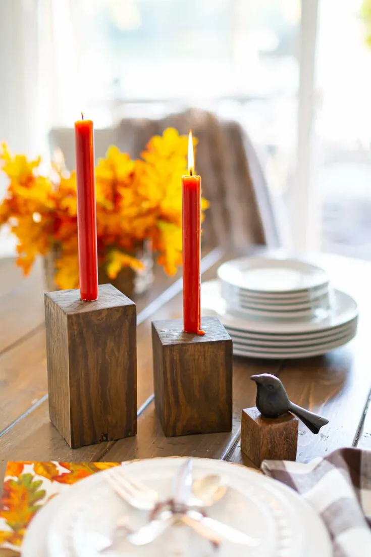 Image for Easy DIY Wooden Candle Holders
