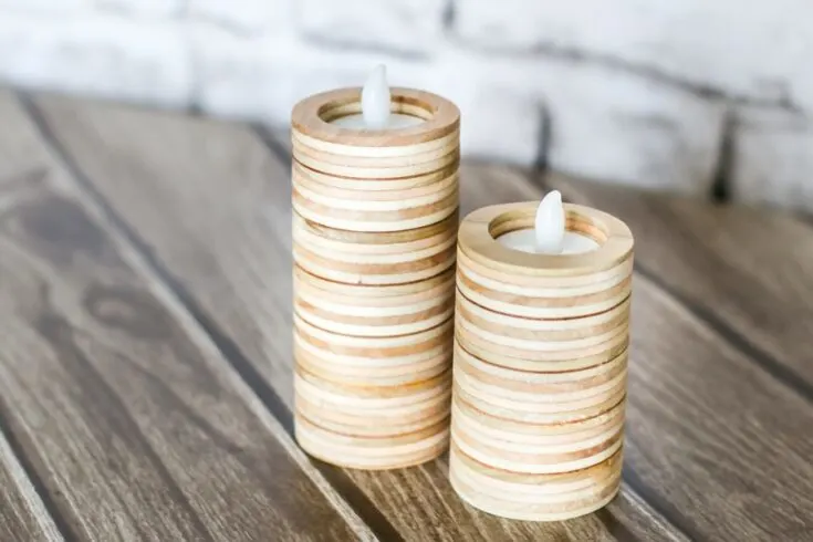 Image for Plywood Tea Light Candle Holders