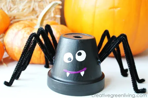Image for Make Friendly Spiders from Upcycled Flower Pots