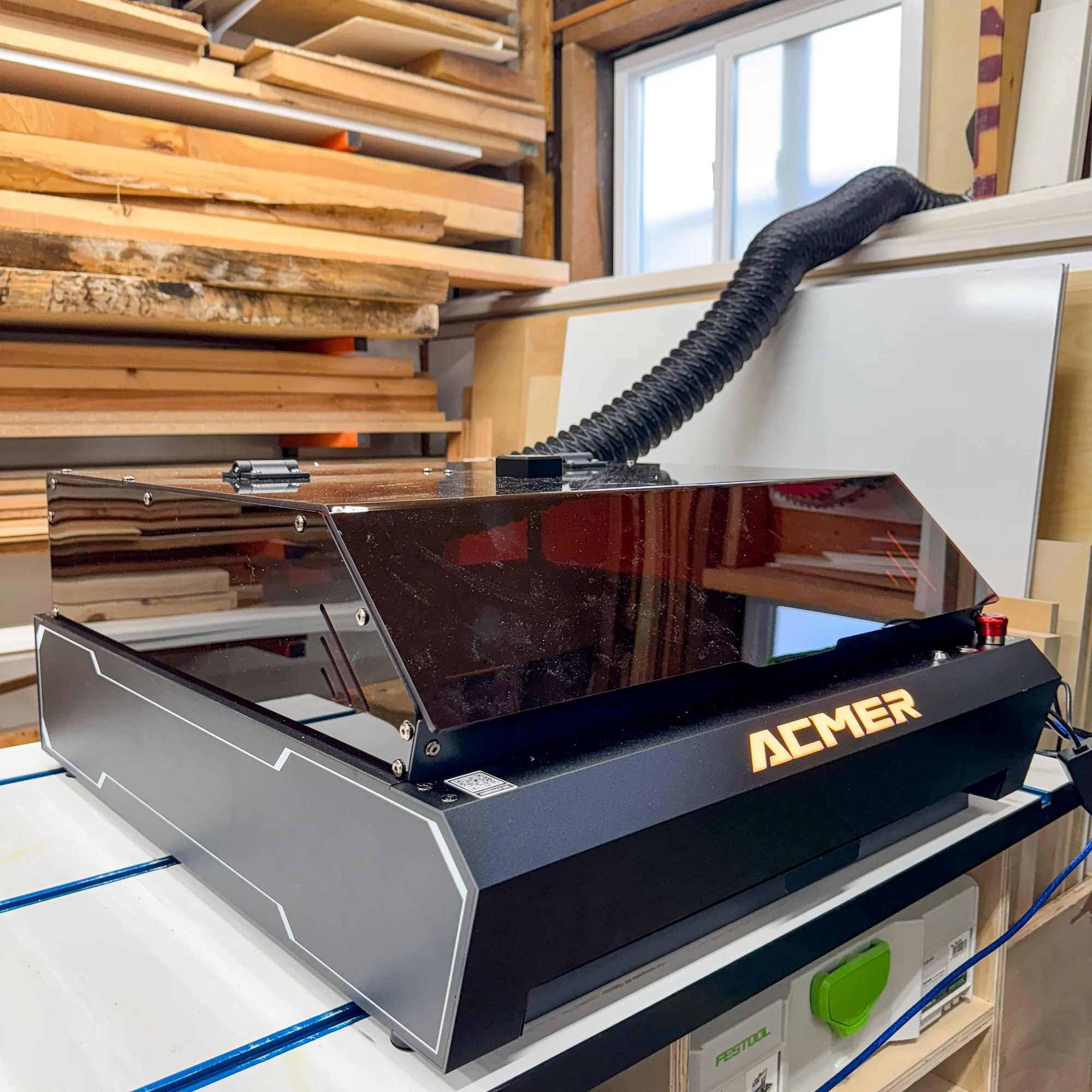 ACMER P3 laser in workshop